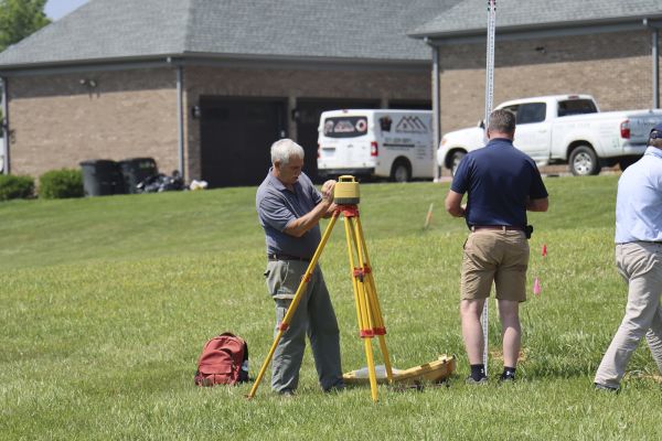 Soil investigation crew on site in the Fairfax area